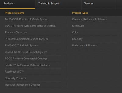 Martin Senour navigation is easier to use to find website information quicker